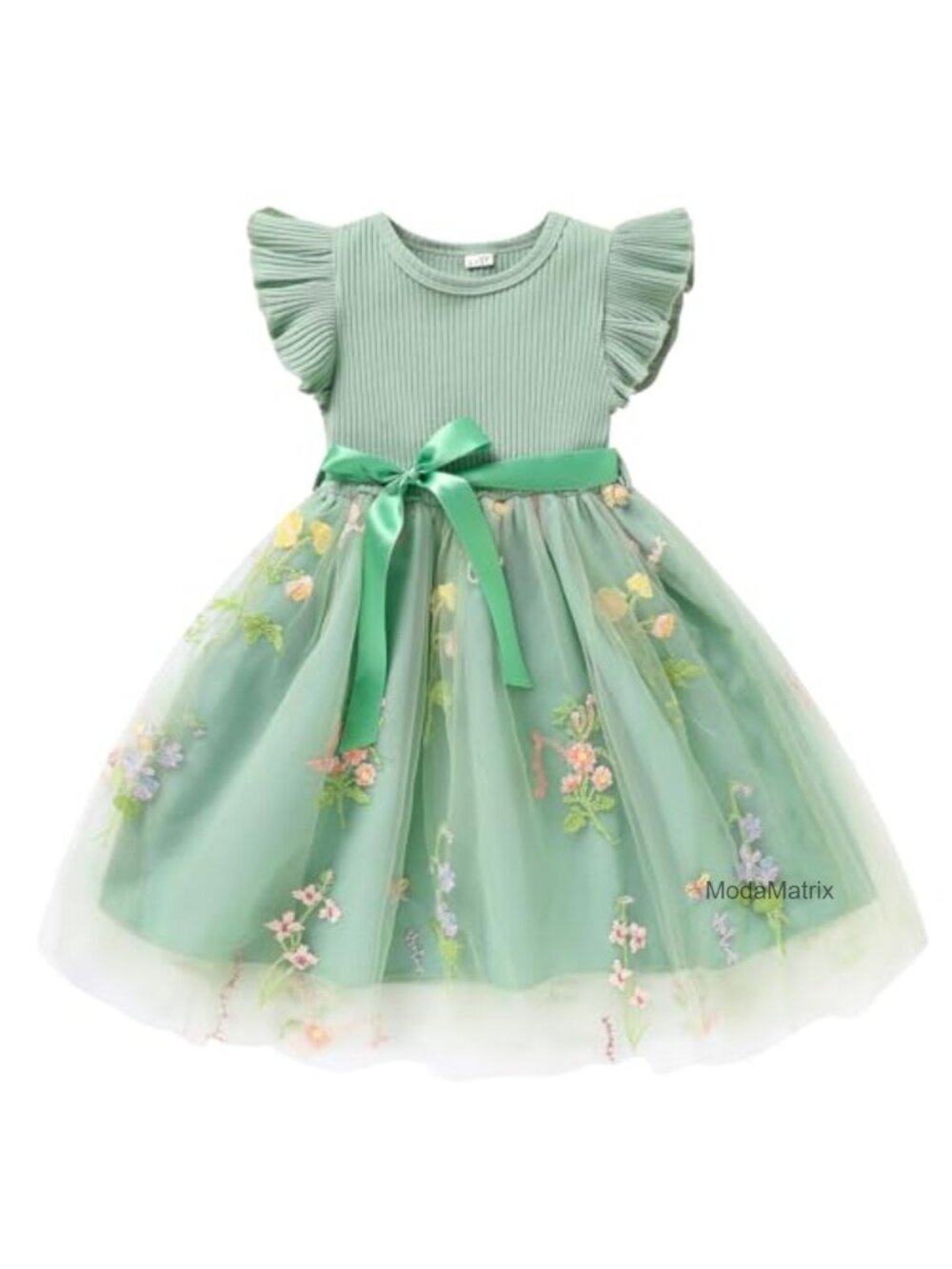 Toddler Girl Tulle Dress Sleeveless A-Line Cotton Blend Casual Party Dress